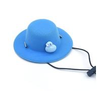 Costume de chapeau de canard mignon pour animal de compagnie - Chapeau réglable pour chats et petits chiens | Accessoire confortable et comique pour un usage quotidien et des séances photo (bleu)