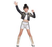 Costume de chasseurs de démons Kpop, Rumi pour enfants, costume d'Halloween pour enfants, cosplay, carnaval, 3 à 12 ans