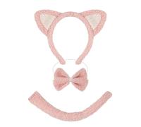 Costume de chat 1/3 pour cosplay, oreilles, bandeau, nœud papillon, queue, Halloween, accessoire de déguisement