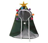 Costume de chat de Noël festif, cape pour enfants, tenue de transformation, accessoire de farceur fantaisiste, design facile à porter, taille adaptée à la plupart des enfants (Green, 39x22x27cm)
