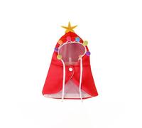 Costume de chat de Noël festif, cape pour enfants, tenue de transformation, accessoire de farceur fantaisiste, design facile à porter, taille adaptée à la plupart des enfants (Red, 39x22x27cm)