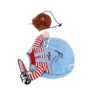 Costume de chat drôle, respirant, réglable, vêtements fantaisie en forme d'animal avec deux cordes pour la fête de vacances, vêtements pour animaux de compagnie super drôles et mignons pour Halloween