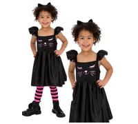Costume De Chat Pour Enfant Fille Tenue Élégante Mignonne 1-6 Ans