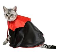 Costume de Chat Vampire,Rouge et Noir Ajustable Funny Bat,Cape Chien Vampire - pour célébrations réunions familiales activités Cosplay fêtes événements