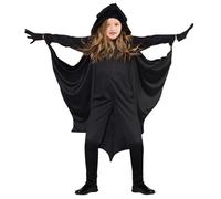 Costume de chauve-souris Halloween Cosplay, sweat à capuche, barboteuse, combinaison, gants, pantalon tête de mort, chauve-souris vampire, accessoires de Costume Halloween pour femmes et filles