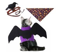Costume de chauve-souris Halloween Vêtements - Tenue de robe de chat, vêtements pour animaux de compagnie | Cosplay Animal Accessories Célébration, petit costume de tenue de chiot de chaton drôle avec