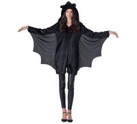Costume De Chauve-Souris Pour Adultes - Combinaison Romper Noire Pour Femmes