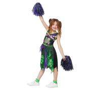 Costume De Cheerleader Toxique Fille Halloween Zombie Cheerleader Robe Fantaisie