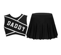 Costume De Cheerleader: Uniforme De Gaieté À , Robe De Danse Confortable, Vêtements Durable Pour Performance | Jeux De Basketball Vacances De Noël Fêtes D'esprit Scolaire Filles Femmes Adultes