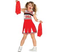 Costume de cheerleader zombie pour fille taille 110-146, taille:128/134