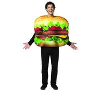 Costume De Cheeseburger Réel Adulte Taille Unique