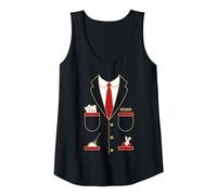 Costume de Chef d'orchestre de Train - Locomotive Débardeur, Femme, Noir, XL