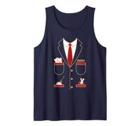 Costume de Chef d'orchestre de Train - Locomotive Débardeur, Homme, Bleu Marine, L