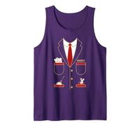 Costume de Chef d'orchestre de Train - Locomotive Débardeur, Homme, Violet, L
