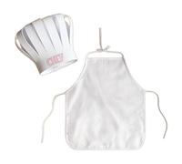 Costume de chef pour bébé 2 pièces - Tenue de séance photo douce pour nouveau-né - Avec tablier réglable et pour nourrissons - Noël - Halloween - Photographie de bébé - Séance photo - Cuisine