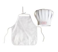 Costume de chef pour bébé 2 pièces - Tenue de séance photo douce pour nouveau-né - Avec tablier réglable et pour nourrissons - Noël - Halloween - Photographie de bébé - Séance photo - Cuisine