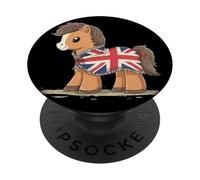 Costume de Cheval Britannique Cool pour Les Amateurs de Poney PopSockets PopGrip Adhésif