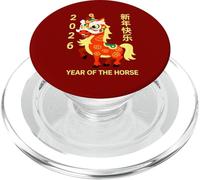 Costume de Cheval dans Un Joli Masque de Lion pour Le Nouvel an Lunaire 2026 PopSockets PopGrip pour MagSafe