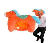 Costume de cheval de dessin animé - Masque de tête en peluche douce, motif animal humoristique | Couvre-chef pour accessoires photo, célébrations, spectacles, carnaval, divertissement pour je