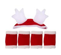 Costume de Cheval de Noël avec Chapeau et Bandes, 1 Set