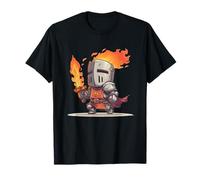 Costume de Chevalier brûlant avec épée Flammes T-Shirt