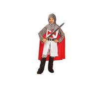 Viving Costumes Medieval Knight With Capa Kids Custom Rouge 7-9 Years