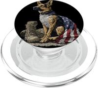 Costume de Chien américain pour Les Amateurs d'équipement Militaire PopSockets PopGrip pour MagSafe