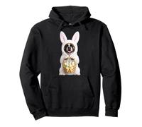 Costume de Chien Boxer Portant Un Lapin de Pâques Sweat à Capuche