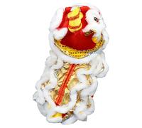 Costume de Chien de Danse du Lion Chinois - Costume Mignon de Chien Lion avec Corne de bête pour Le Nouvel an Chinois -Vêtements pour Chiens et Chats, Costumes Mignons pour Moyenne Taille,Chiot