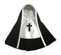 Costume de chien de jeu de rôle,Costumes pour animaux de compagnie pour chats,Halloween Cosplay Nonne Costume drôle de chien - Sister Habit Pet Cloth Costume mignon pour petits chats
