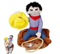 Costume De Chien De Selle De Cowboy - Costume De Noël pour Chien, Tenue Créative pour Animal De Compagnie | pour Les Vêtements De Fête pour Chiens Et Chats De Taille Moyenne, Les Photos De Vac
