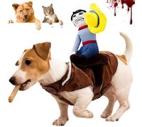 Costume de Chien d'halloween, Drôles de Vêtements pour Animaux de Compagnie, Chien de Poupée Mortelle Costume, Dog Déguisement pour Halloween, Convient aux Chiens de Petite et Moyenne Taille (XL)