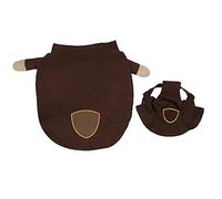 Costume de Chien Joyeux pour Animaux de Compagnie, vêtements de noël Amusants avec Chapeau pour Petits et Moyens Chiens, Vacances (M)