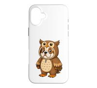 Costume de Chien Kawaii dans Une Chouette pour Filles et Enfants Coque pour iPhone 16 Plus