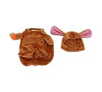 Costume de Chien Mignon à Capuche, vêtements d'hiver Amusants pour Petits et Moyens Chiens, Pull Doux et Chaud pour Chien avec Capuche pour Les fêtes de Noël et d'halloween. (L)