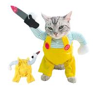 Costume de Chien Mortel - Halloween Cats | Habiller Le Cosplay Assassin drôle et Les Petits Chiens | des Accessoires Photo, Une fête de Tenue d'animaux de Compagnie, Un Carnaval et Un déguisement