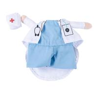Costume de Chien Tenue de Docteur en Polyester pour Une dégradation drôle pour Animaux Compagnie, adapté aux Petits et Moyens Chiens et Chats