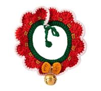 Costume de Chiot Chaton Festif de Vacances - Collier de Noël pour Chat, écharpe de Noël tricotée pour Animal de Compagnie - pour réunion de Famille, séance Photo, fête, Jeu de rôle, Performance