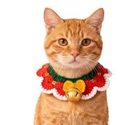 Costume de Chiot Chaton Festif de Vacances - Collier de Noël pour Chat, écharpe de Noël tricotée pour Animal de Compagnie - pour réunion de Famille, séance Photo, fête, Jeu de rôle, Performance