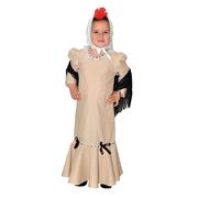Costume de Chulapa beige pour enfants Creaciones Llopis