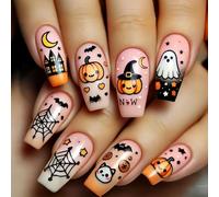Costume de citrouille amusant et joyeux, idéal pour les tours ou les traitements d'Halloween et pour célébrer la saison, squelette en ABS, motifs fantomatiques d'Halloween