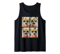 Costume de Citrouille Renard Mignon avec Lunettes de Soleil pour Halloween Débardeur