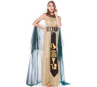 Costume de Cléopâtre avec et Coiffe et Robe Égyptienne pour Halloween