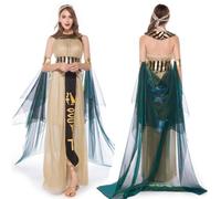 Costume de Cléopâtre avec et Coiffe et Robe Égyptienne pour Halloween