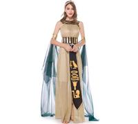 Costume de Cléopâtre avec et Coiffe et Robe Égyptienne pour Halloween