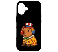 Costume de clown Capybara amusant pour les amoureux des animaux Coque pour iPhone 16