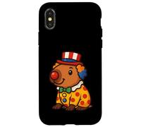 Costume de clown Capybara amusant pour les amoureux des animaux Coque pour iPhone X/XS
