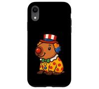 Costume de clown Capybara amusant pour les amoureux des animaux Coque pour iPhone XR