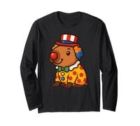 Costume de clown Capybara amusant pour les amoureux des animaux Manche Longue