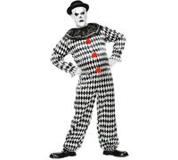 Widmann Costume de Clown de Cirque – Combinaison Clown tueur Arlequin Taille L 70293